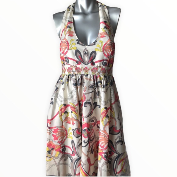 Floral Asymmetric H&M Handkerchief Midaxi Dress - Picture 4 of 8